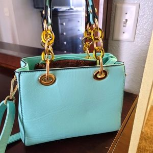 Teal crossbody purse